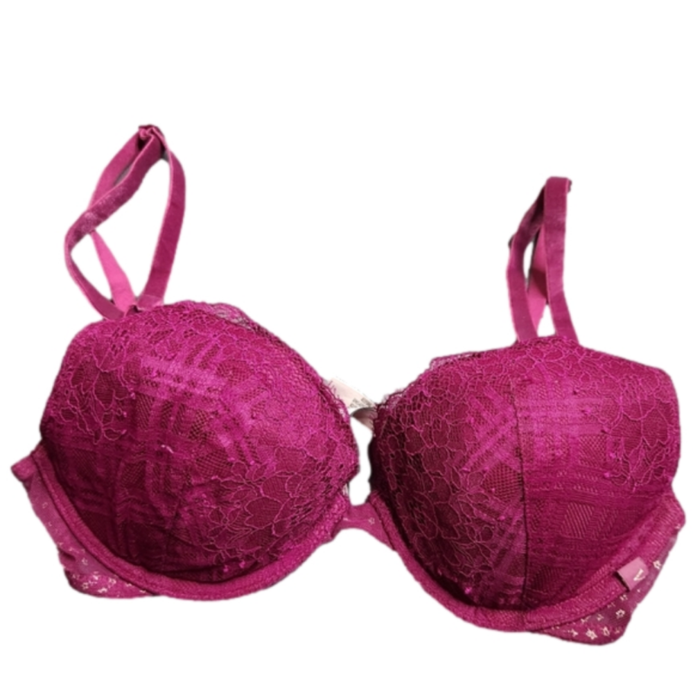 Victoria's Secret 32C Maroon Push Up Bra